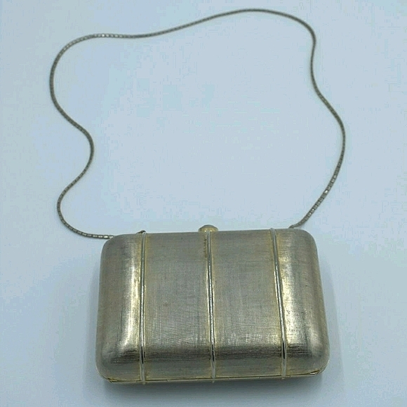 Judith Leiber Handbags - Vintage Judith Lieber Gold‎ Metal Clutch Handbag